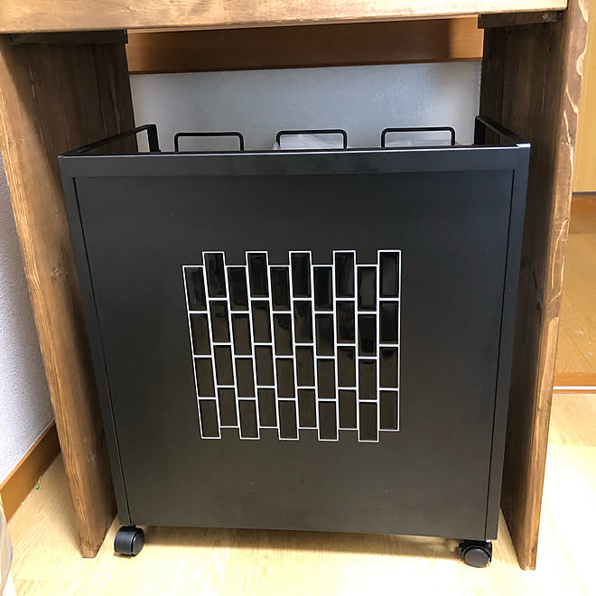 調理台diy 山崎実業 分別ダストワゴン 目隠し 新生活の準備 一人暮らし準備中 などのインテリア実例 22 03 29 17 35 30 Roomclip ルームクリップ