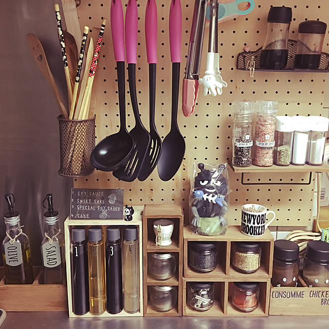 キッチン/diyもどき/ブルックリン風/100均/DIY...などのインテリア ...