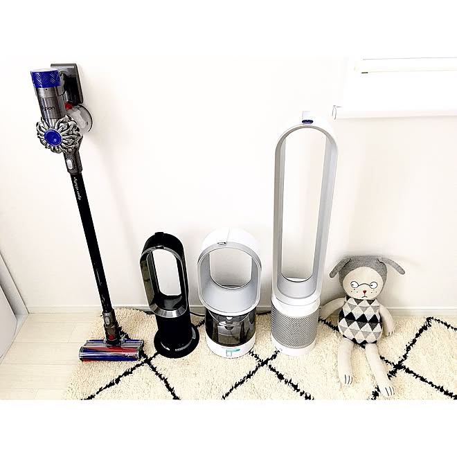 dyson 空気清浄機/dyson pure hot+cool/ダイソン 加湿器/ダイソン/ダイソン掃除機などのインテリア実例