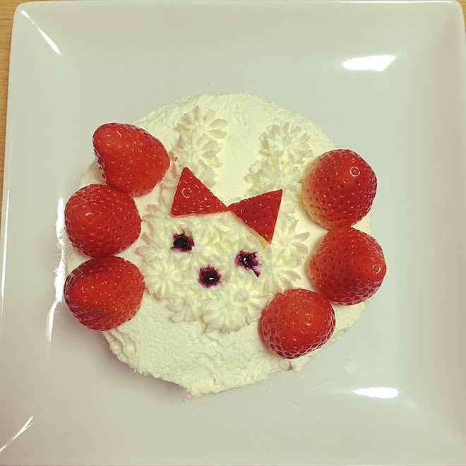 机 プリキュアアラモード うさぎショートケーキ 手作り こどもと暮らす のインテリア実例 17 05 09 16 44 Roomclip ルームクリップ