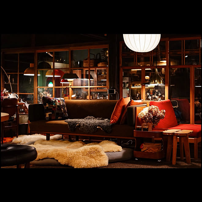 ソファ 古民家 北欧家具 日本家屋 築100年以上の平屋 などのインテリア実例 22 02 22 21 33 04 Roomclip ルームクリップ