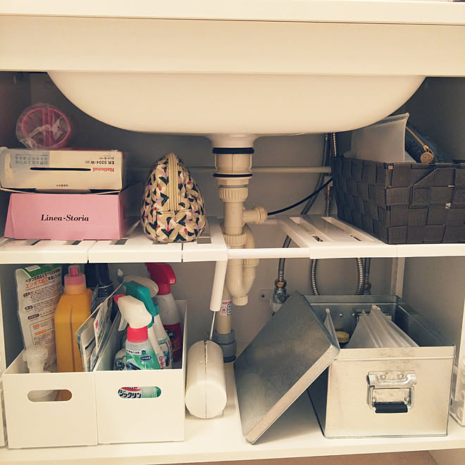 バス トイレ 洗面台下収納 ニトリ 1k 一人暮らし などのインテリア実例 05 31 01 47 19 Roomclip ルームクリップ