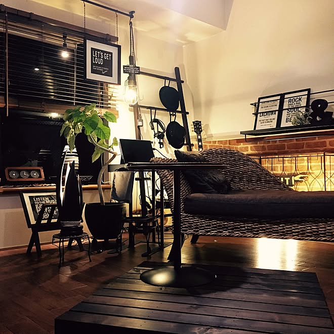 賃貸マンション 一人暮らし メンズ部屋 ブルックリンスタイル アジアン家具 などのインテリア実例 16 12 18 00 41 02 Roomclip ルームクリップ