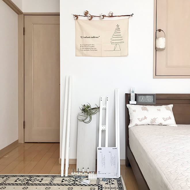 ウォールシェルフ 収納棚 ラダー すっきり暮らしたい 壁面収納 などのインテリア実例 21 12 09 21 01 16 Roomclip ルームクリップ