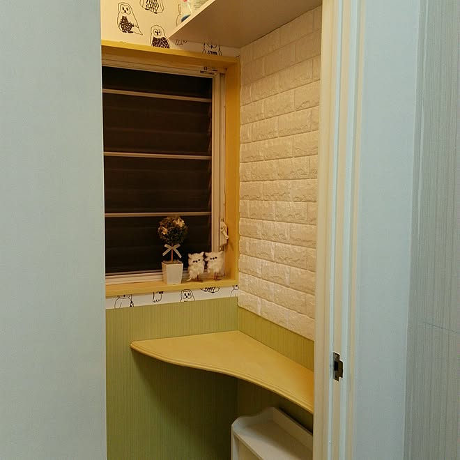 バス トイレ Diy かんたんリメイク 壁紙屋本舗さんのレンガシートの バス トイレ Diy かんたんリメイク 壁紙屋本舗さんのレンガシートの
