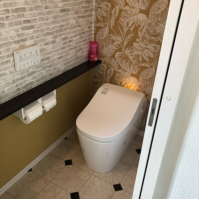 トイレリフォーム パナソニックアラウーノ 壁紙 Diy バス トイレのインテリア実例 11 29 00 58 01 Roomclip ルームクリップ トイレリフォーム パナソニックアラウーノ 壁紙 Diy バス トイレのインテリア実例 11 29 00 58 01 Roomclip ルームクリップ