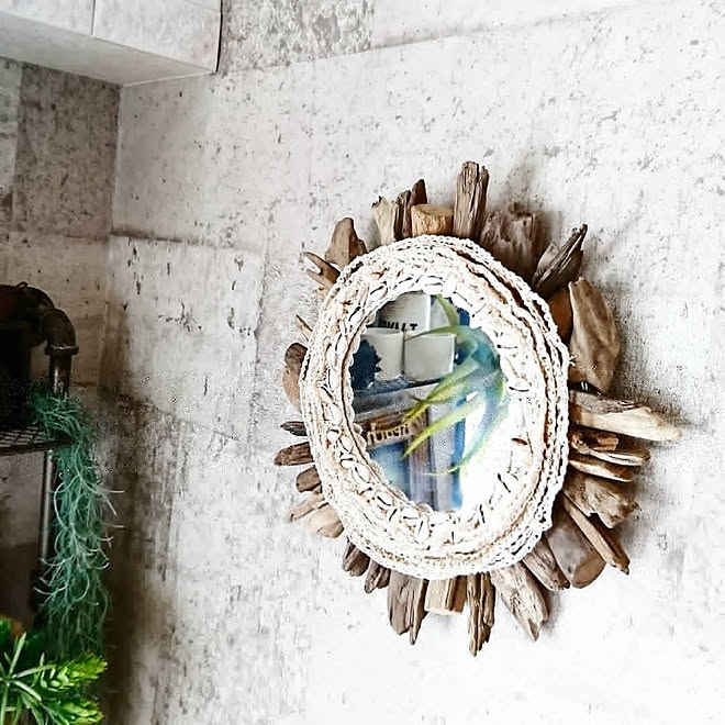 リビング 麻紐 Diy女子 流木オブジェ ロープ などのインテリア実例 18 07 29 15 44 Roomclip ルームクリップ