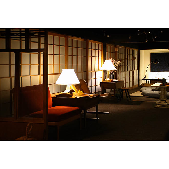 暗い部屋 居間 和室 レクリント ファブリックパネル などのインテリア実例 19 11 18 23 46 05 Roomclip ルームクリップ