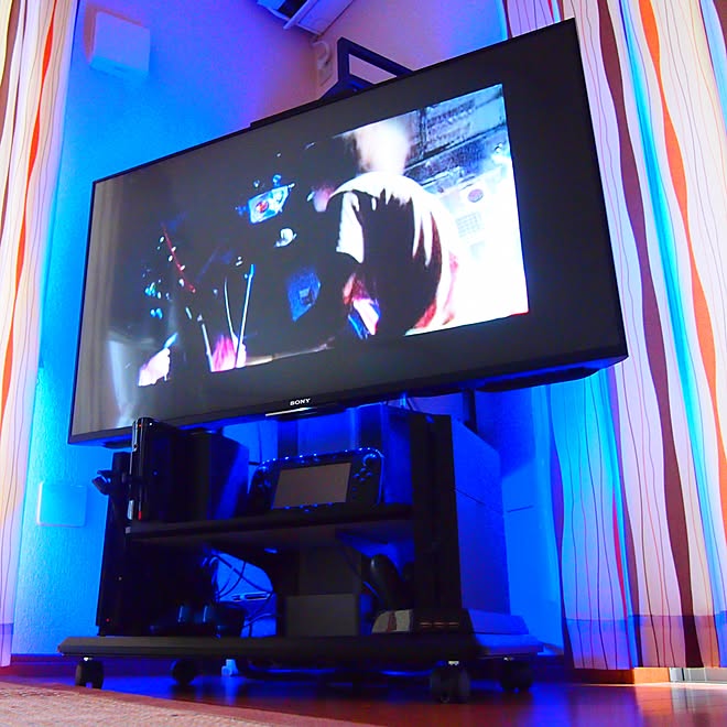 リビング ラブホテル 間接照明 テレビスタンド スポットライト などのインテリア実例 16 07 09 14 18 44 Roomclip ルームクリップ