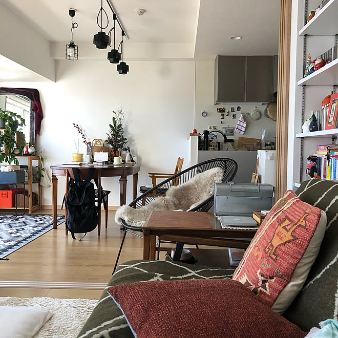 一人暮らし リノベーション 古道具 ダイニング ソファー などのインテリア実例 21 01 04 12 22 25 Roomclip ルームクリップ