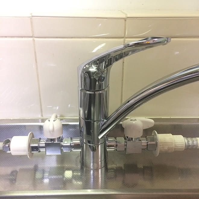 分岐水栓 水栓交換 Diy キッチンのインテリア実例 19 06 13 01 10 29 Roomclip ルームクリップ