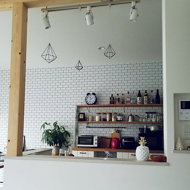 キッチン 身の丈暮らし 塩系インテリア モダンボタニカル Boho Style などのインテリア実例 17 10 24 11 19 14 Roomclip ルームクリップ