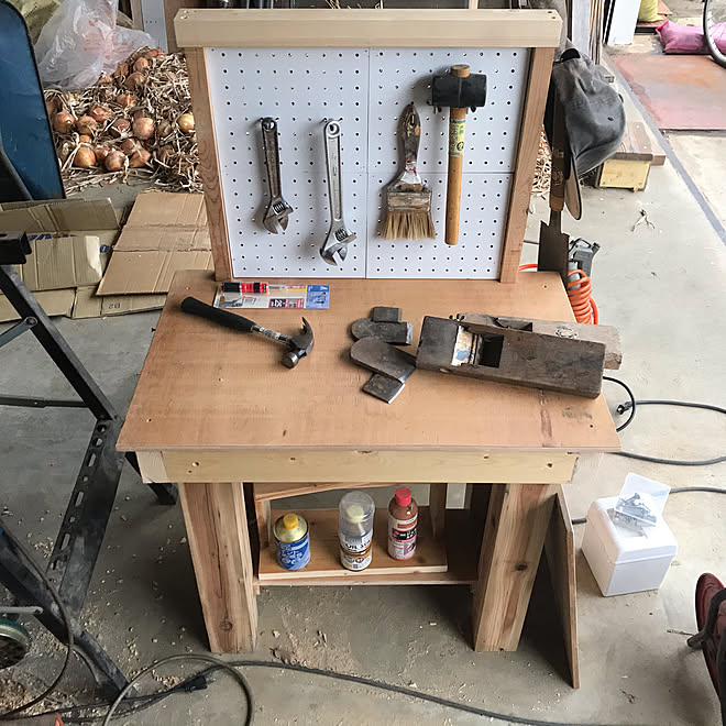 あつもり ハンドメイド Diy ラビハ 机のインテリア実例 08 02 48 Roomclip ルームクリップ