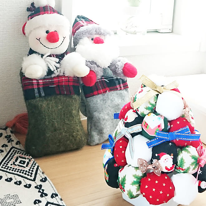 玄関/入り口/クリスマス/カルディで買ったもの/ハンドメイドツリー頂きました♪のインテリア実例 - 2019-12-01 10:12:19
