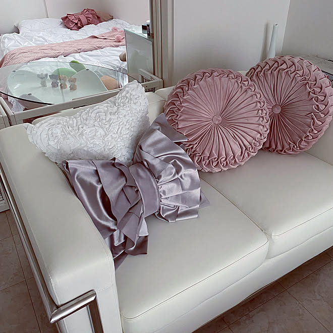 1ldk ひとり暮らし 一人暮らし ニトリ ダリアクッション などのインテリア実例 07 23 15 54 26 Roomclip ルームクリップ