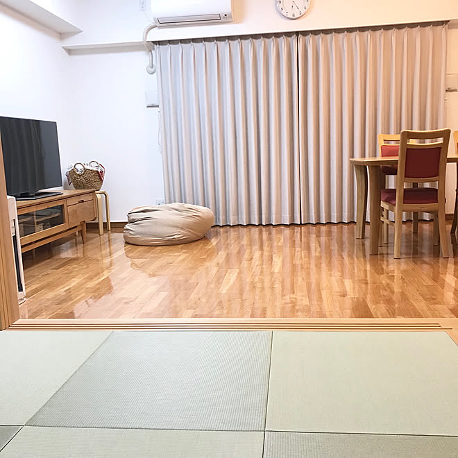 部屋全体 リビング続きの和室 リビングダイニング 狭い部屋 マンションインテリア などのインテリア実例 19 02 23 18 46 09 Roomclip ルームクリップ