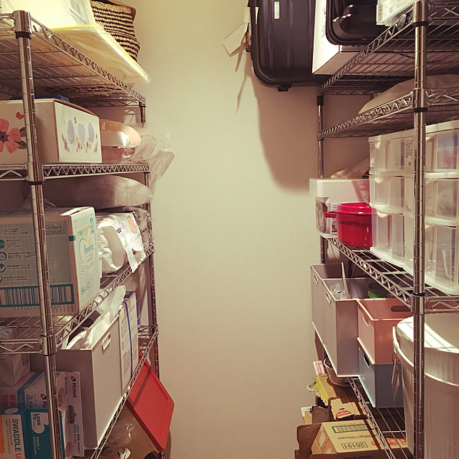 メタルラック 納戸収納 納戸 玄関 入り口のインテリア実例 06 11 22 06 50 Roomclip ルームクリップ