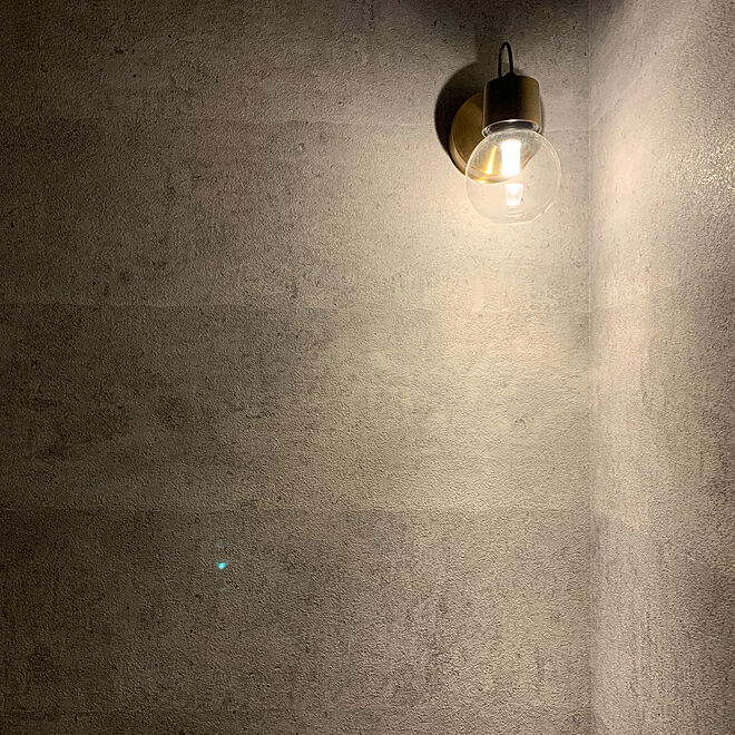 トイレの壁 無機質 インダストリアル コンクリート風壁紙 バス トイレ などのインテリア実例 19 11 26 22 56 01 Roomclip ルームクリップ