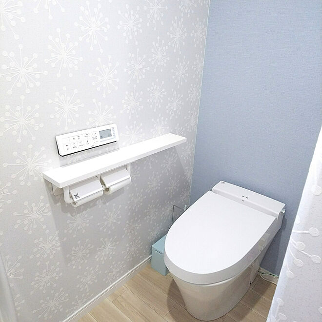 バス トイレ クッションフロア サンゲツ ブルー系 ブルーの壁 などのインテリア実例 18 01 25 16 21 Roomclip ルームクリップ