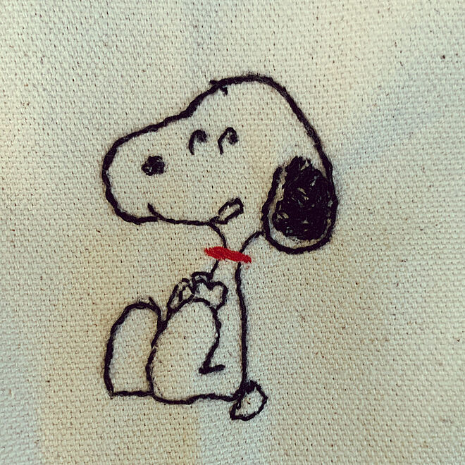 スヌーピー 刺繍