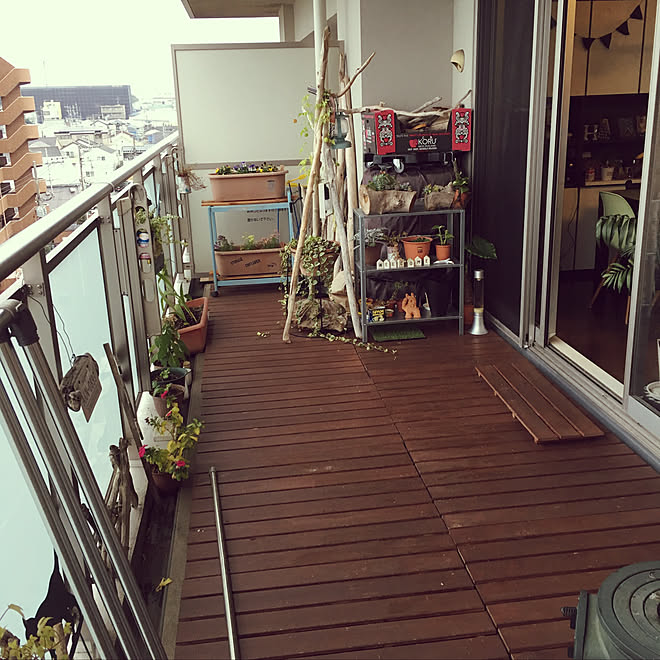 モニター応募投稿 Ikea ベランダ スチールラック タイヤ置き場 などのインテリア実例 19 11 11 59 50 Roomclip ルームクリップ