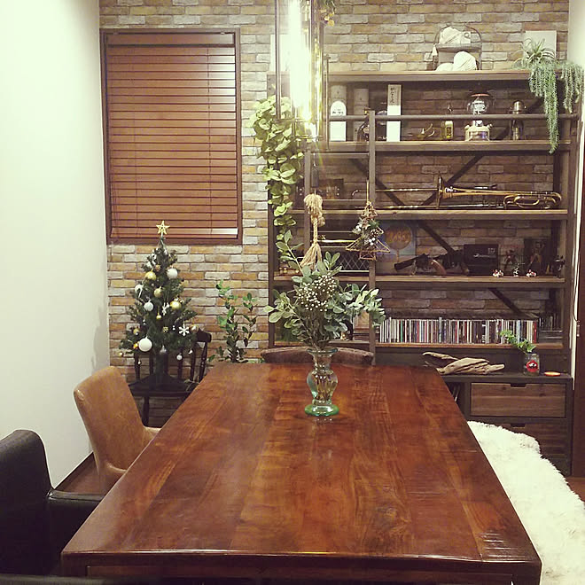 部屋全体/クリスマス/観葉植物/ナチュラル/ウッドブラインド...などのインテリア実例 - 2019-11-14 20:59:47