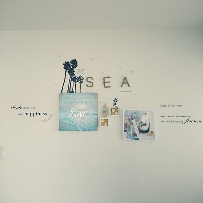 壁 天井 西海岸インテリア 西海岸 西海岸風 アートポスター などのインテリア実例 17 04 04 15 09 09 Roomclip ルームクリップ