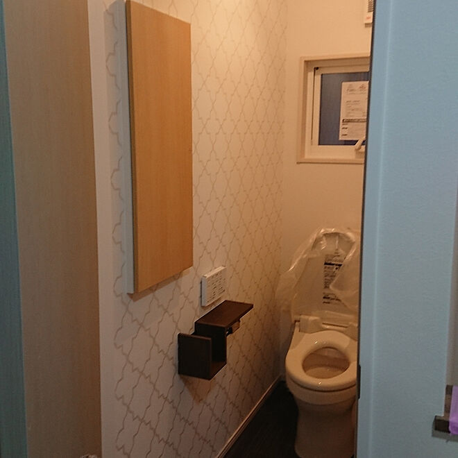 バス トイレ 2階トイレ 埋め込み収納 Panasonic フレンチスタイルのインテリア実例 19 04 27 21 23 56 Roomclip ルームクリップ