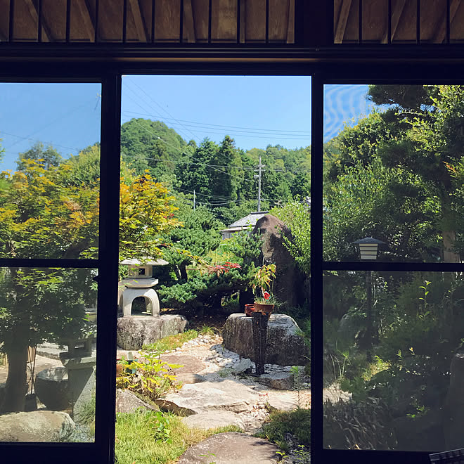 壁/天井/田舎のお家/ししおどしがある家/灯篭のある家/和モダン&hellip;などのインテリア実例 20180807 173532
