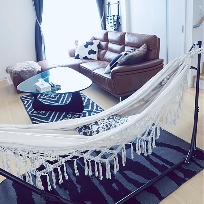 ハンモックのある暮らし 新しいこと ソファー 居心地がいい部屋にしたい 夫婦二人暮らし などのインテリア実例 09 23 10 00 05 Roomclip ルームクリップ