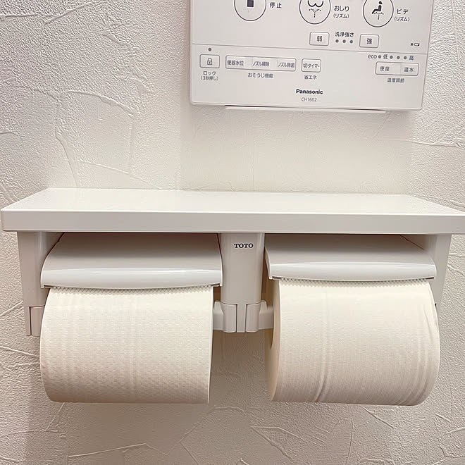 ペーパーホルダーだけはtotoだった アラウーノ Panasonic バス トイレのインテリア実例 22 11 14 16 22 43 Roomclip ルームクリップ
