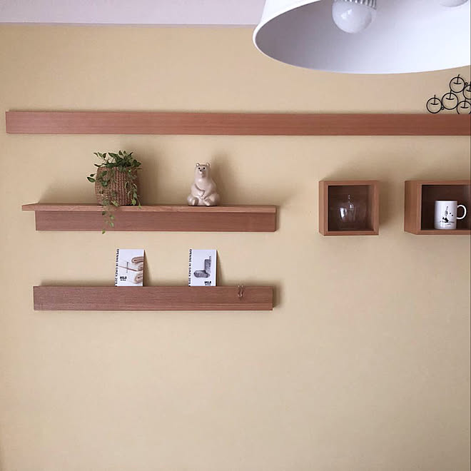 しろくま貯金箱/壁に付けられる家具/マンション/無印良品/無印良品で暮らす&hellip;などのインテリア実例 20190514 1406