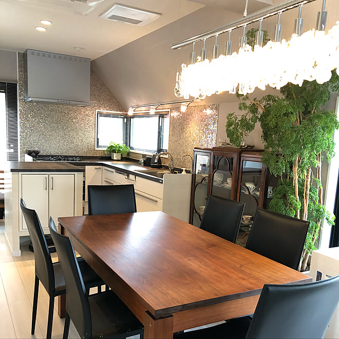 アンティークキャビネット リシェルsi リクシルキッチン 台湾もみじ アジアンタム などのインテリア実例 18 04 23 10 52 43 Roomclip ルームクリップ