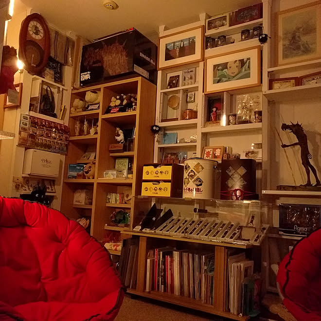 壁 天井 ジブリ Diy コレクション部屋 ディアウォールのインテリア実例 17 09 24 14 46 57 Roomclip ルームクリップ
