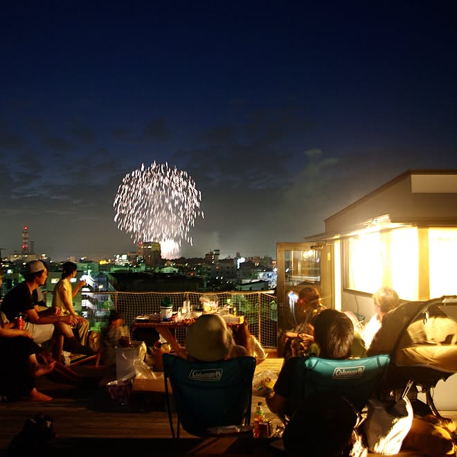イエアソビ 屋上 花火大会のインテリア実例 16 07 17 09 54 52 Roomclip ルームクリップ