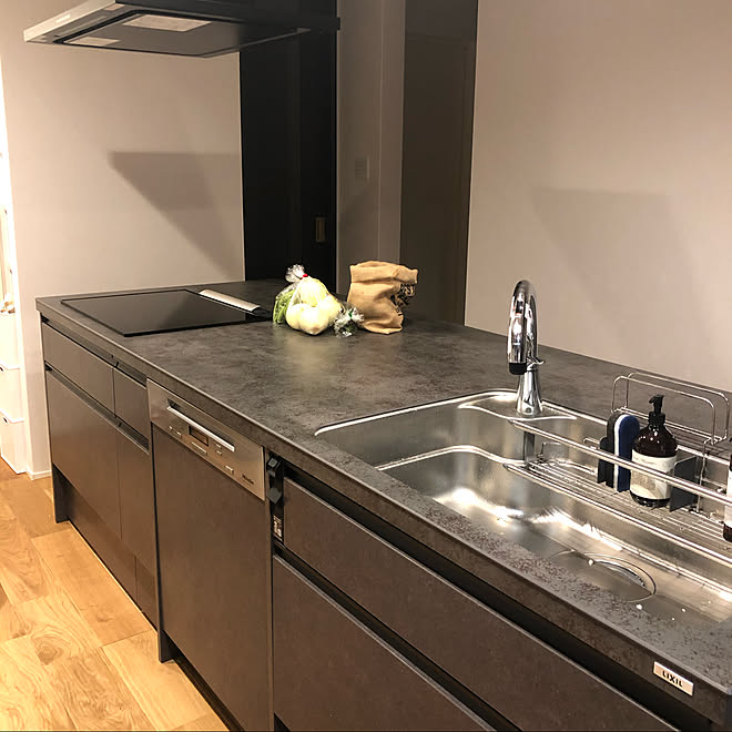 食洗機 グレーズグレー リシェルsi Lixil キッチン などのインテリア実例 21 04 24 22 47 06 Roomclip ルームクリップ