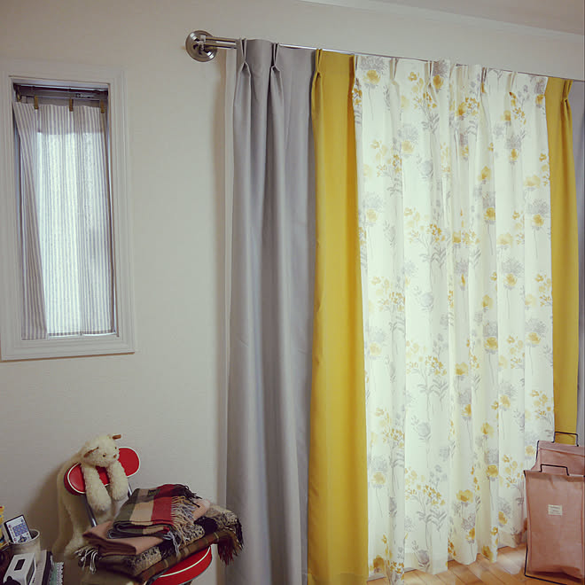 遮光カーテン カーテン 買ってよかった 1k かわいい などのインテリア実例 12 30 11 36 34 Roomclip ルームクリップ