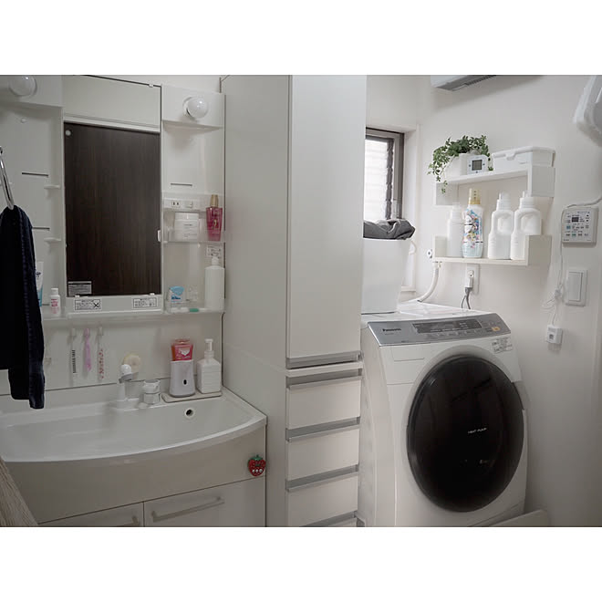 ベルメゾン 隙間収納 洗面所 Ikea ニトリ などのインテリア実例 19 12 25 09 39 10 Roomclip ルームクリップ