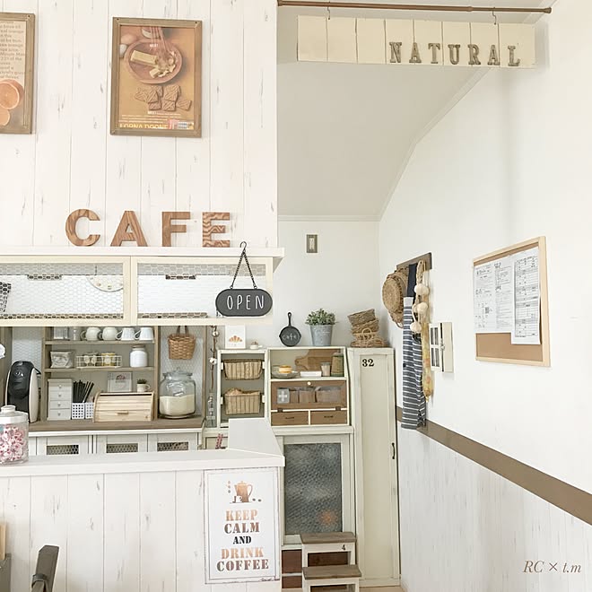 キッチン/学校からのお便り/キッチンへの入り口/ナチュラルが好き/ポスターのある部屋...などのインテリア実例 - 2017-06-08 18:55:44