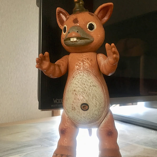 知らんけど ラクダ ブタ キリン ビニールキャラクター 怪獣 ブースカ などのインテリア実例 2018 04 30 11 54 44 Roomclip ルームクリップ