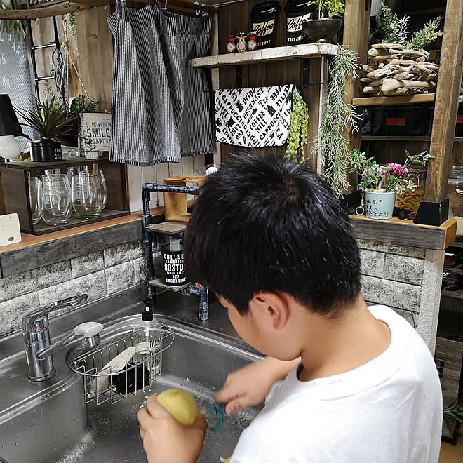 キッチン/100均/壁DIY/DIY/セリア...などのインテリア実例 - 2019-09-16 19:15:55
