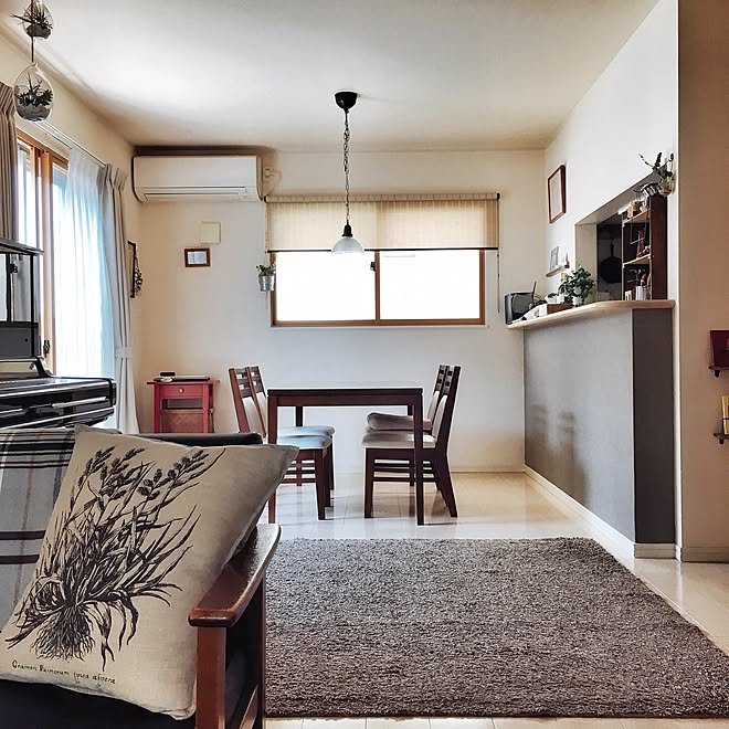 部屋全体 リビングから見たダイニング ダイニング 簡単diy 壁紙屋本舗 などのインテリア実例 16 05 02 11 43 43 Roomclip ルームクリップ