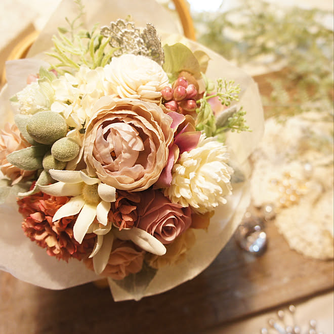 還暦祝いに フラワーブーケ 退職祝い ブーケ 花束 などのインテリア実例 03 13 10 44 18 Roomclip ルームクリップ