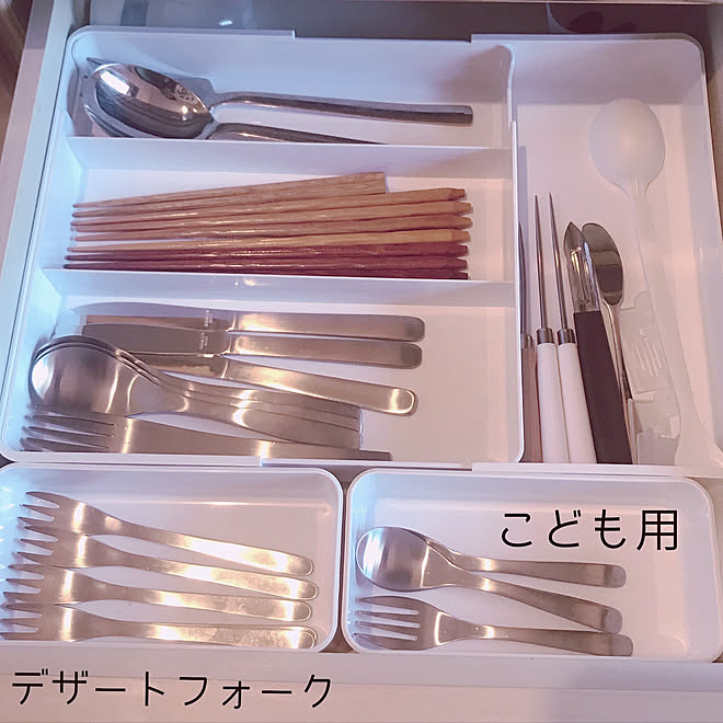 セリア フォークとスプーン カトラリー収納 カトラリー カトラリートレー などのインテリア実例 05 01 11 33 08 Roomclip ルームクリップ