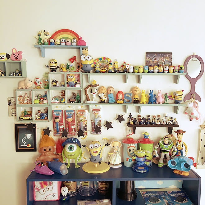 コナンくん クーナッツ トイストーリー4 エイリアン ウッディ などのインテリア実例 04 27 17 55 58 Roomclip ルームクリップ