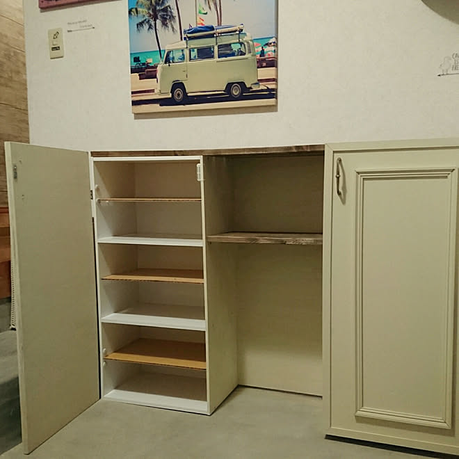 棚 カインズ カインズホーム カインズ収納ボックスdiy 下駄箱 などのインテリア実例 17 12 08 22 03 42 Roomclip ルームクリップ