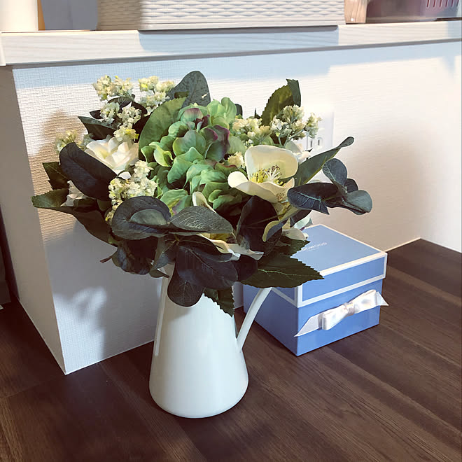造花のある暮らし Ikea 雑貨 観葉植物 Ikea 机のインテリア実例 05 11 44 59 Roomclip ルームクリップ