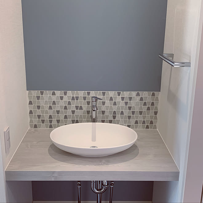 洗面台タイル 洗面台 積水ハウス 積水ハウスビエナ 玄関 入り口のインテリア実例 12 06 11 35 02 Roomclip ルームクリップ