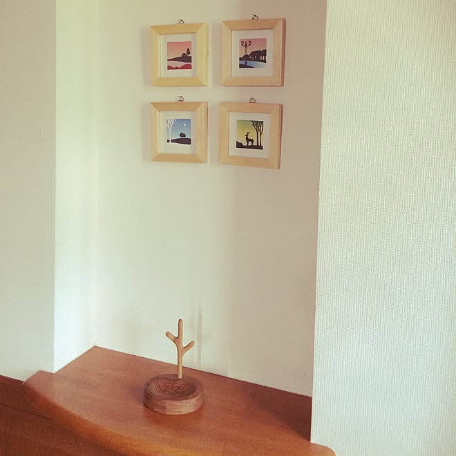 玄関/入り口/フレーム/切り絵のインテリア実例 - 2016-06-08 16:39:10