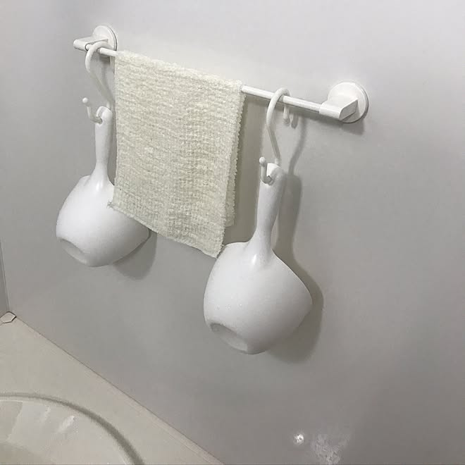 マグネット式浴室収納 タオルバー マグネット ニトリ バス トイレ などのインテリア実例 17 07 10 06 54 15 Roomclip ルームクリップ